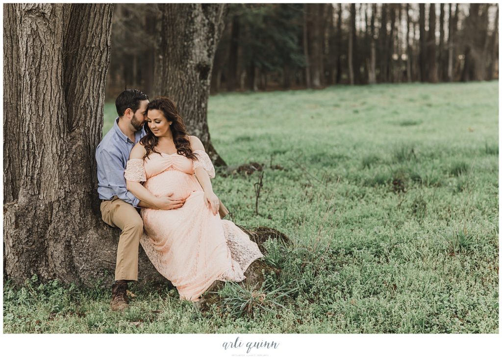 Maternity Session | Blush Dress | Virginia Maternity Photographers | Family Photographer | Maternity Photoshoot | Outdoor Maternity Photo Shoot