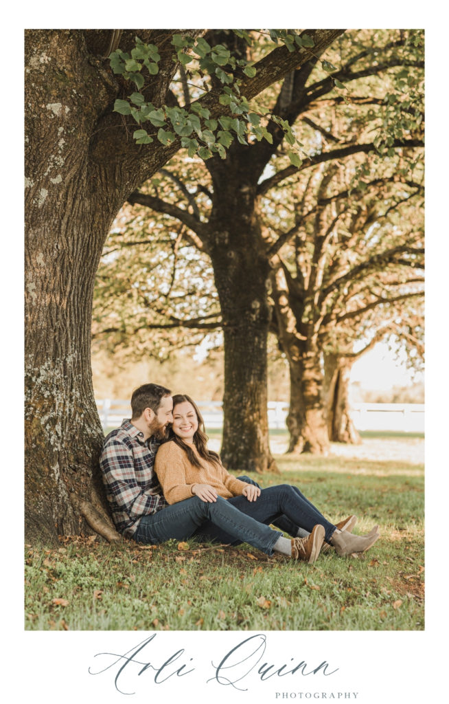 Castle Hill Fall Engagement Session - Sam and Aubrey