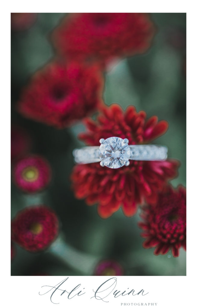 Engagement Ring and Flower 