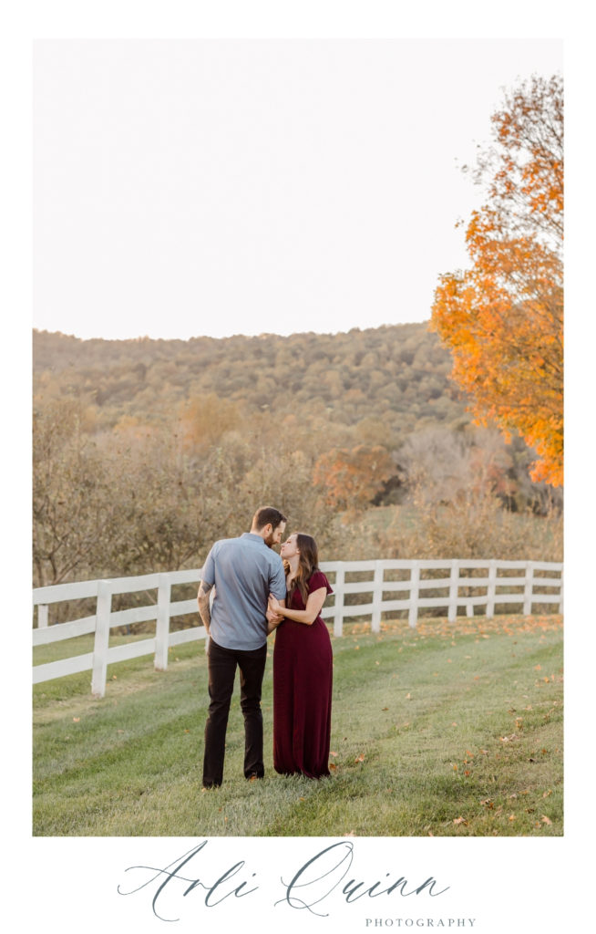 Castle Hill Fall Engagement Session - Sam and Aubrey