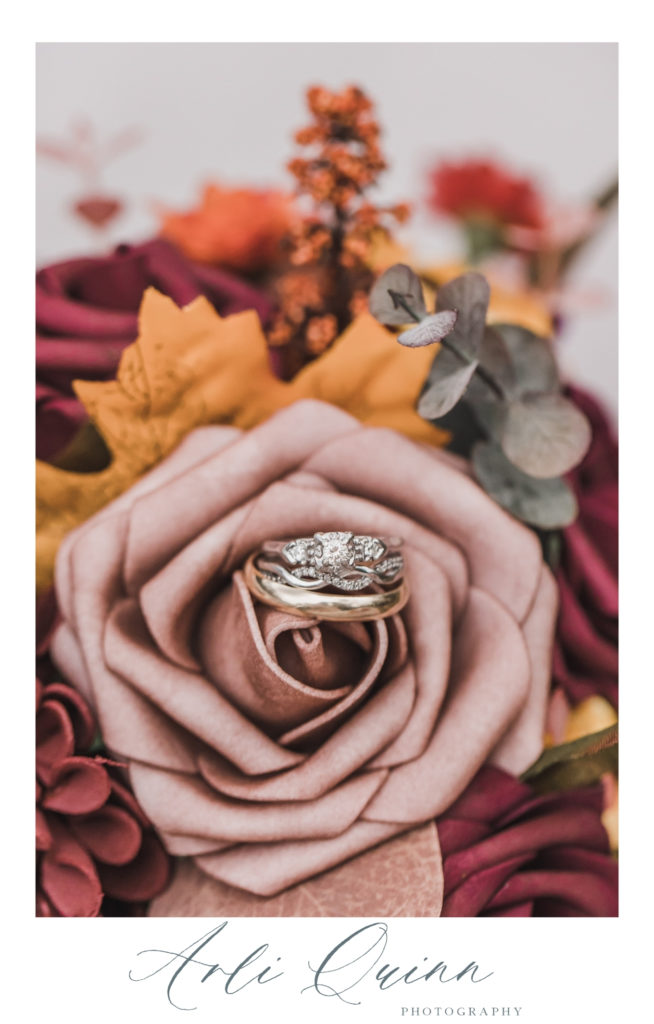 Ring Details Shot with Flowers